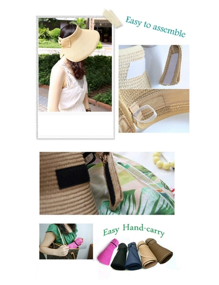 Cute packable visor hat - Picture 9 of 13